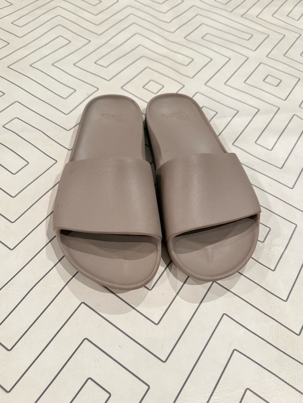 Archies Tan Slide Sandals